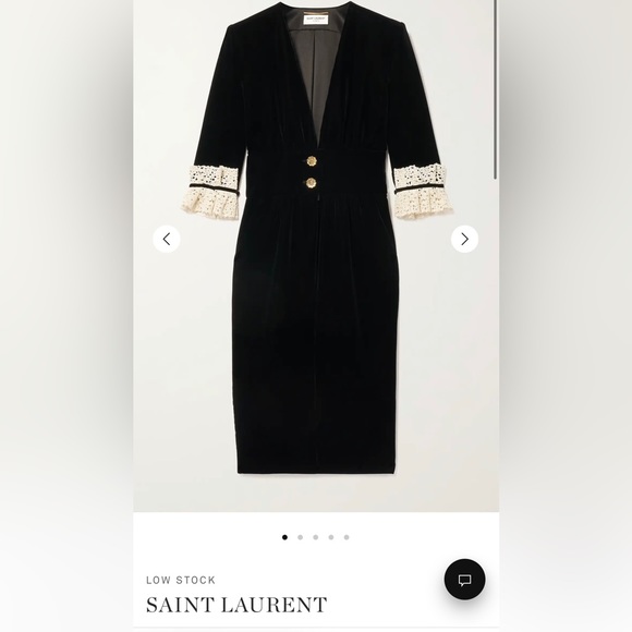 Saint Laurent Dresses & Skirts - Robe Smoking Longue En Laine Grain De Poudre en Noir - Saint Laurent dress